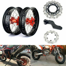 Load image into Gallery viewer, 17&quot; 3.5&quot; 5.0&quot; Supermoto Wheel Rotor Set For KTM 125-540 EXC EXC-F SX SX-F SXS SXS-F XC XC-W XC-F