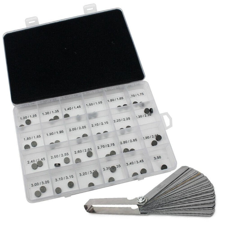 7.48mm Valve Shim Feeler Gauge Kit (47pcs) for Honda Kawasaki Suzuki Husqvarna Yamaha
