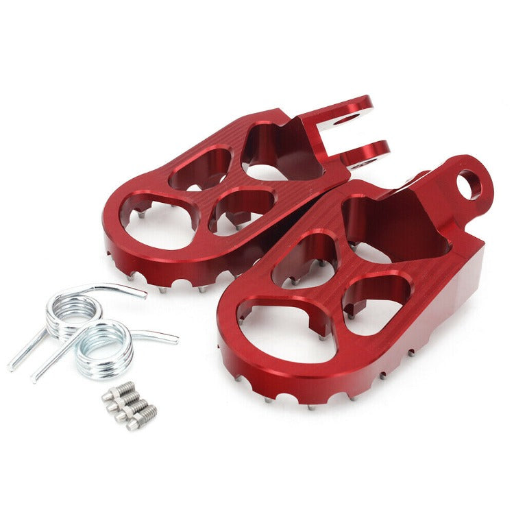 MX Billet Foot Pegs Footrest For Suzuki DRZ400 / DRZ400E / DRZ400S 2000-2019 / Kawasaki KLX400R 2003-2004 10
