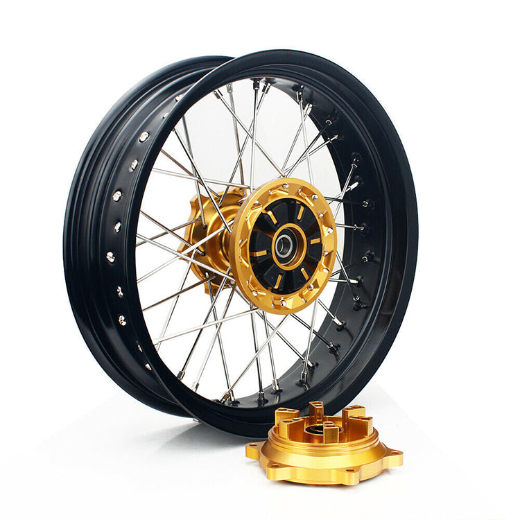 Aluminum 17" Front & Rear Wheel Sets for Suzuki DRZ400 2000-2004 / DRZ400S 2000 2002-2017 / DRZ400E 2000-2007 / DRZ400SM 2000-2024 8
