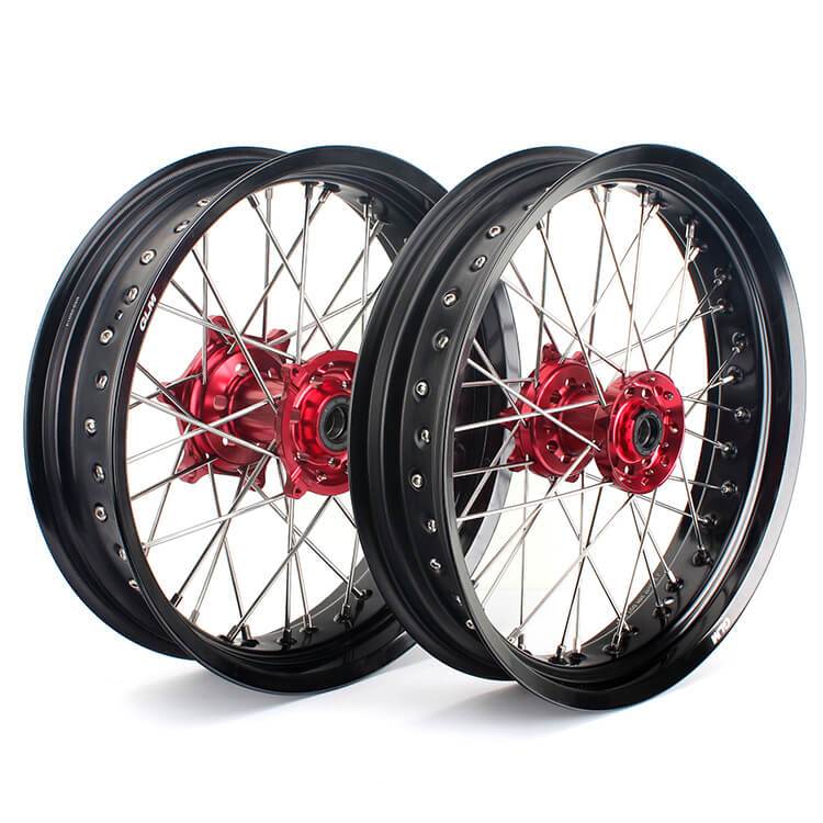 Aluminum Front Rear Wheel Rim Hub Set for Honda CRF450R 2002-2012 8