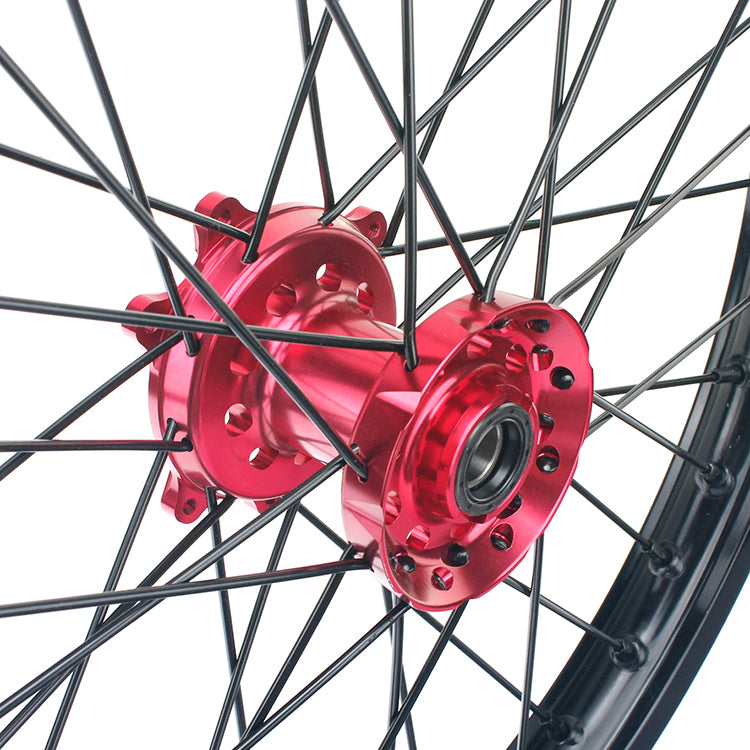 Front 1.6×21 & Rear 2.15×18 Wheel Rim Hub Set for Honda CR125 CR250 2002-2007 / CRF250R 2004-2013 / CRF450R 2002-2012 6