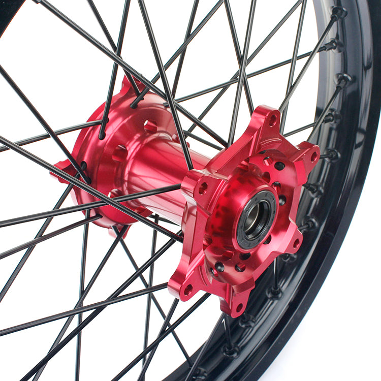 Front 1.6×21 & Rear 2.15×18 Wheel Rim Hub Set for Honda CR125 CR250 2002-2007 / CRF250R 2004-2013 / CRF450R 2002-2012 7